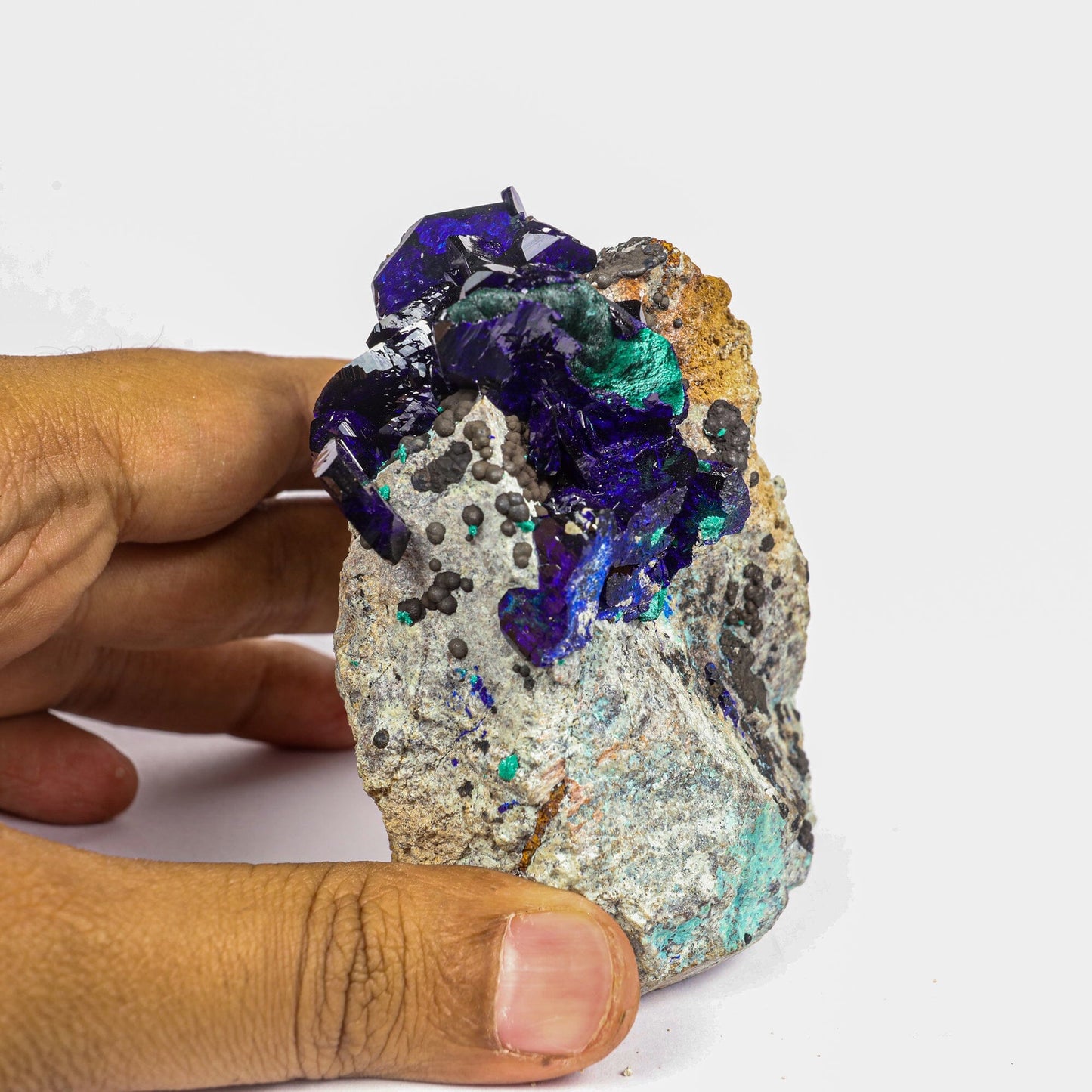 Azurite-malachite Natural Mineral Specimen –