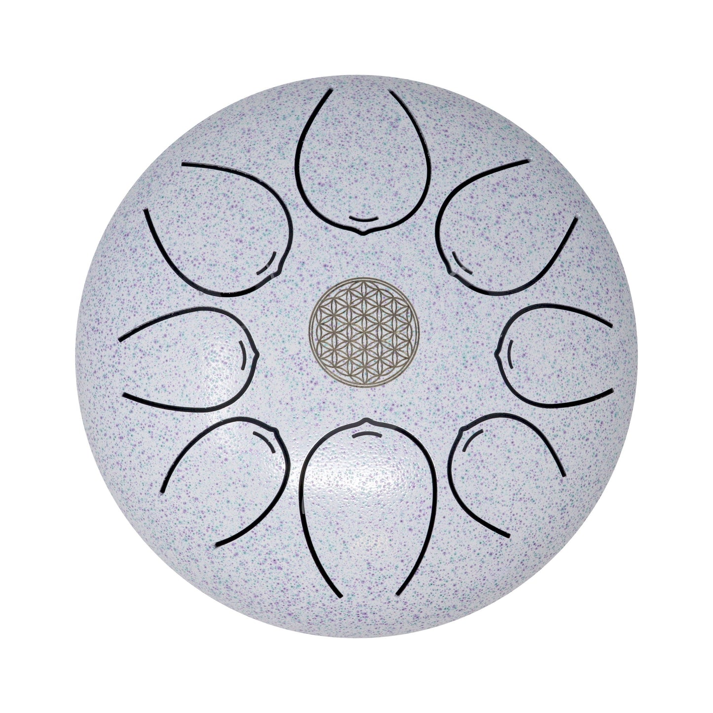 20cm Pentatonic Steel Singing Drum - Metal White –