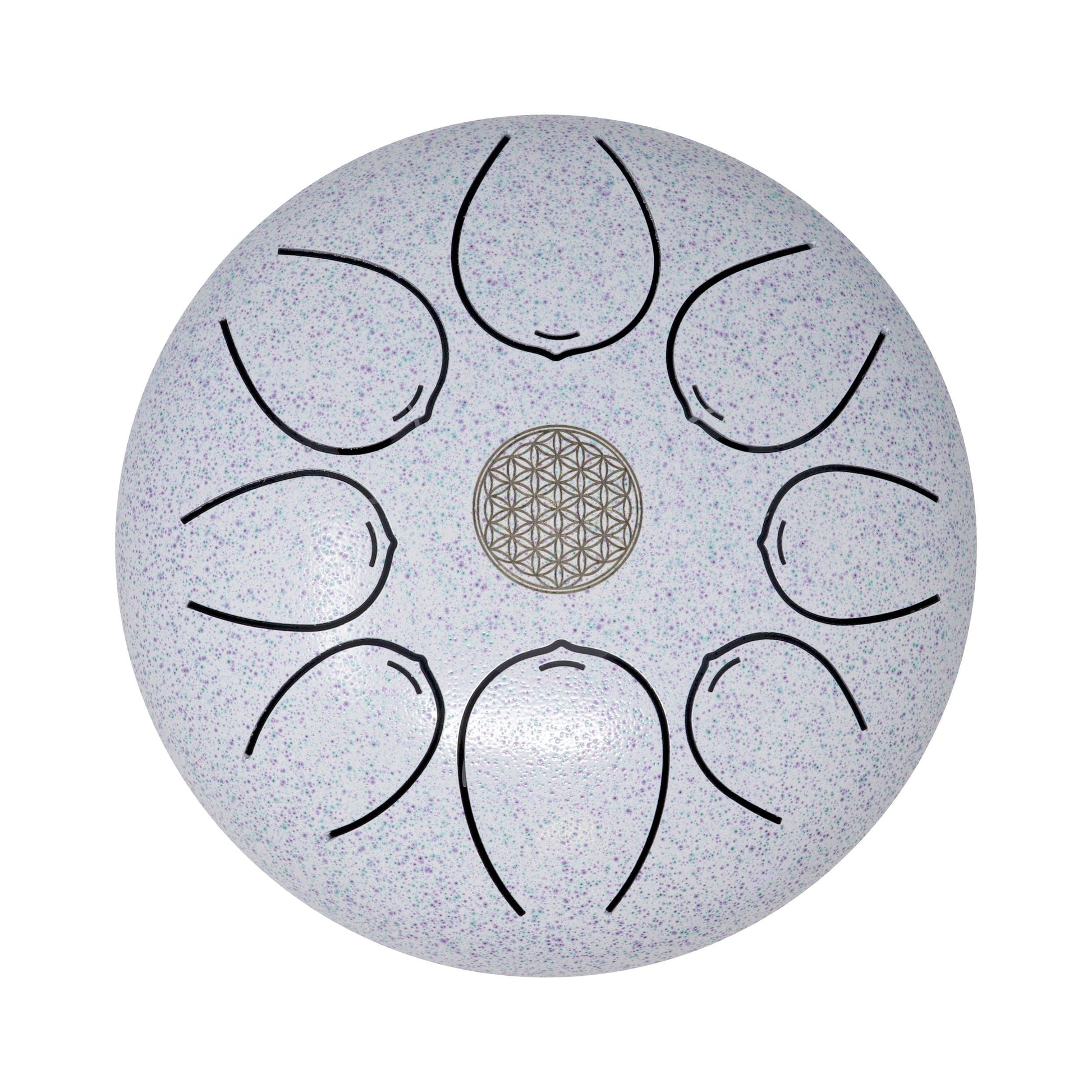 20cm Pentatonic Steel Singing Drum - Metal White –