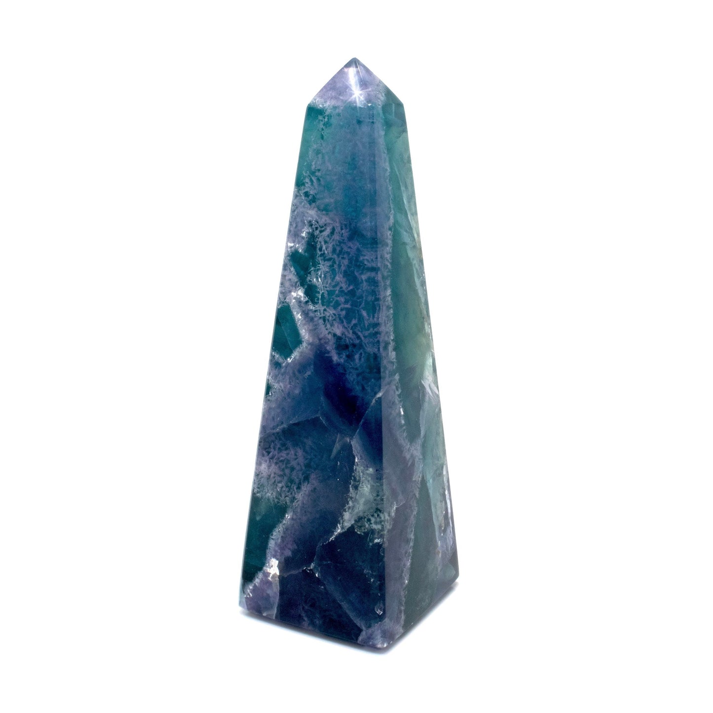 Rainbow Fluorite Obelisk –