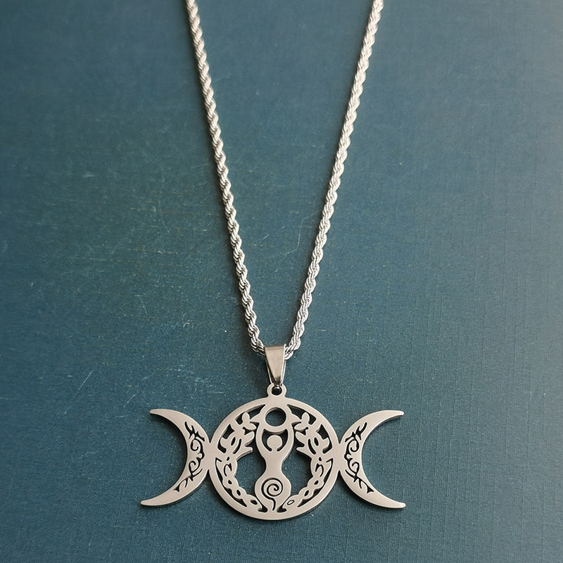 Triple Moon Celtic Knot Pendant