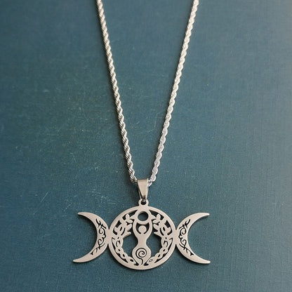 Triple Moon Celtic Knot Pendant