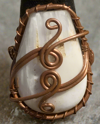 Assorted crystals - wire Wrapped Rings