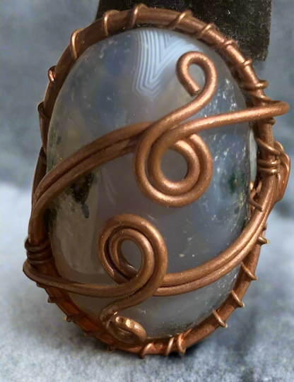 Assorted crystals - wire Wrapped Rings