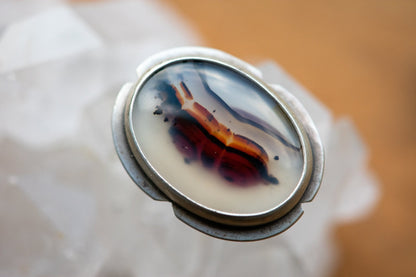GO FOR IT MONTAN AGATE RING
