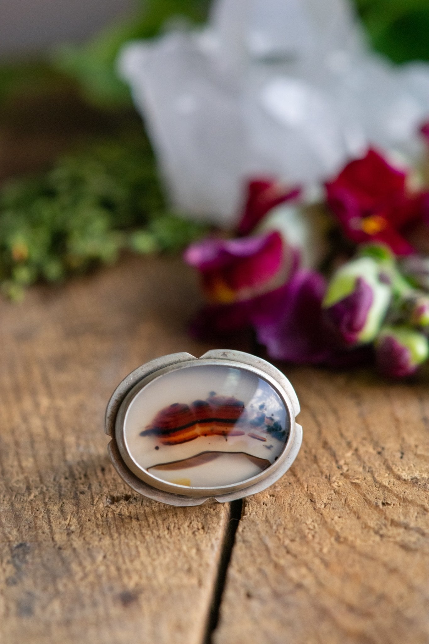 GO FOR IT MONTAN AGATE RING