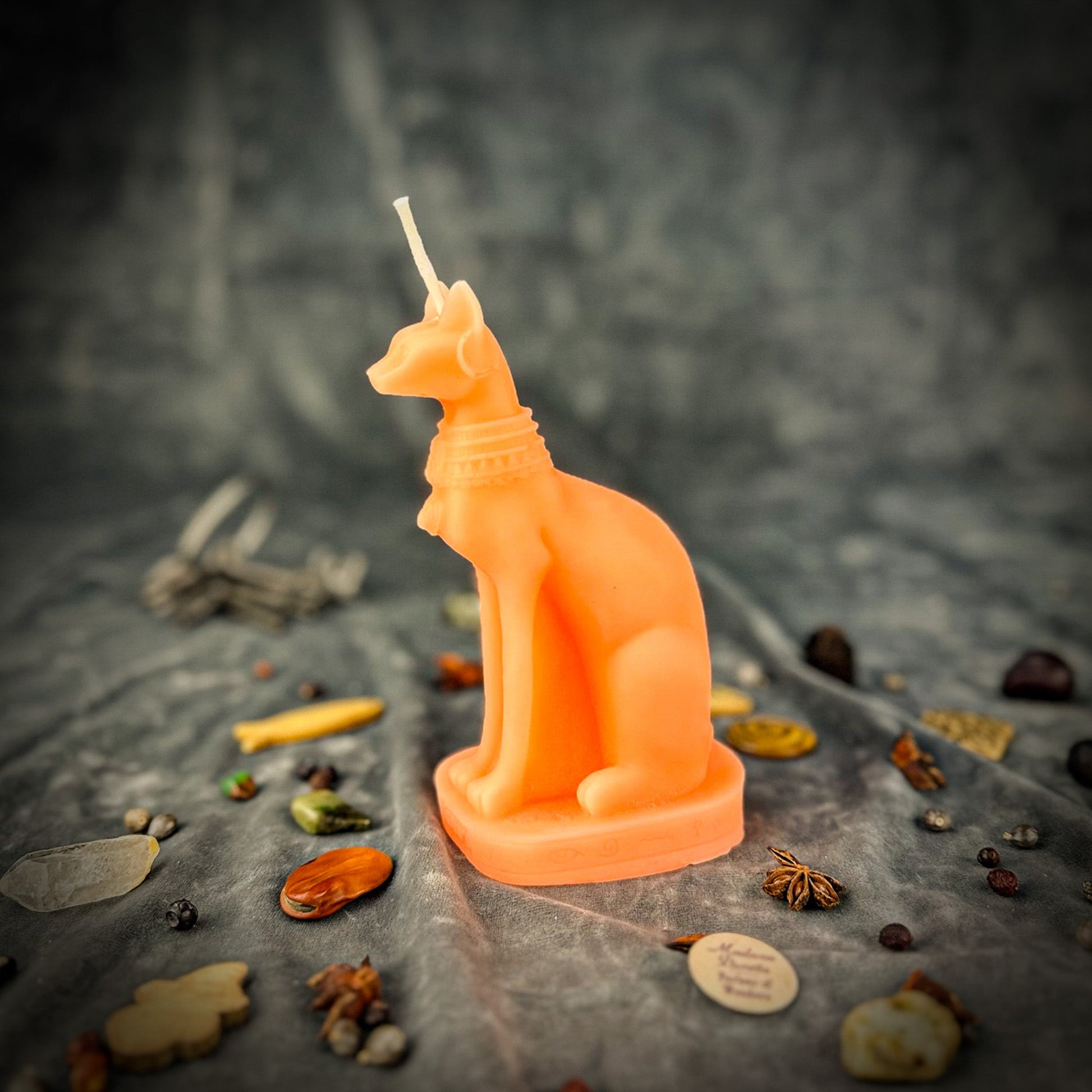 Bast Goddess Candle Spell Kit - Egyptian Protection – Pink (Friendship) Candle Spell Kit