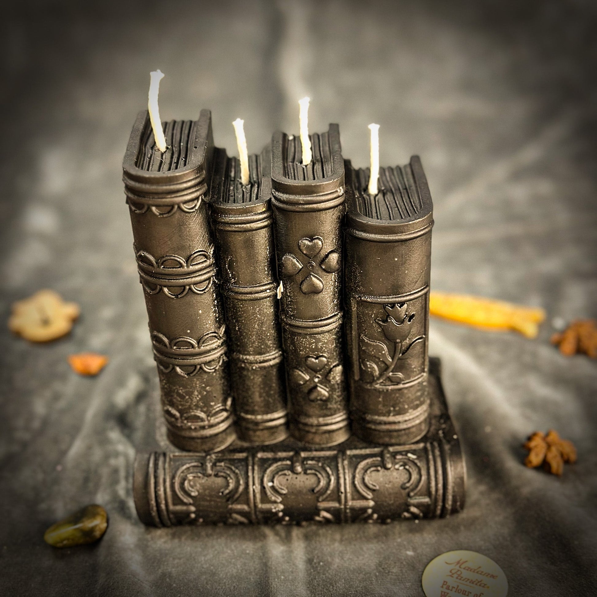 Study Candle Spell Kit - Focus & Creativity Beeswax – Black (Protection) Candle Spell Kit
