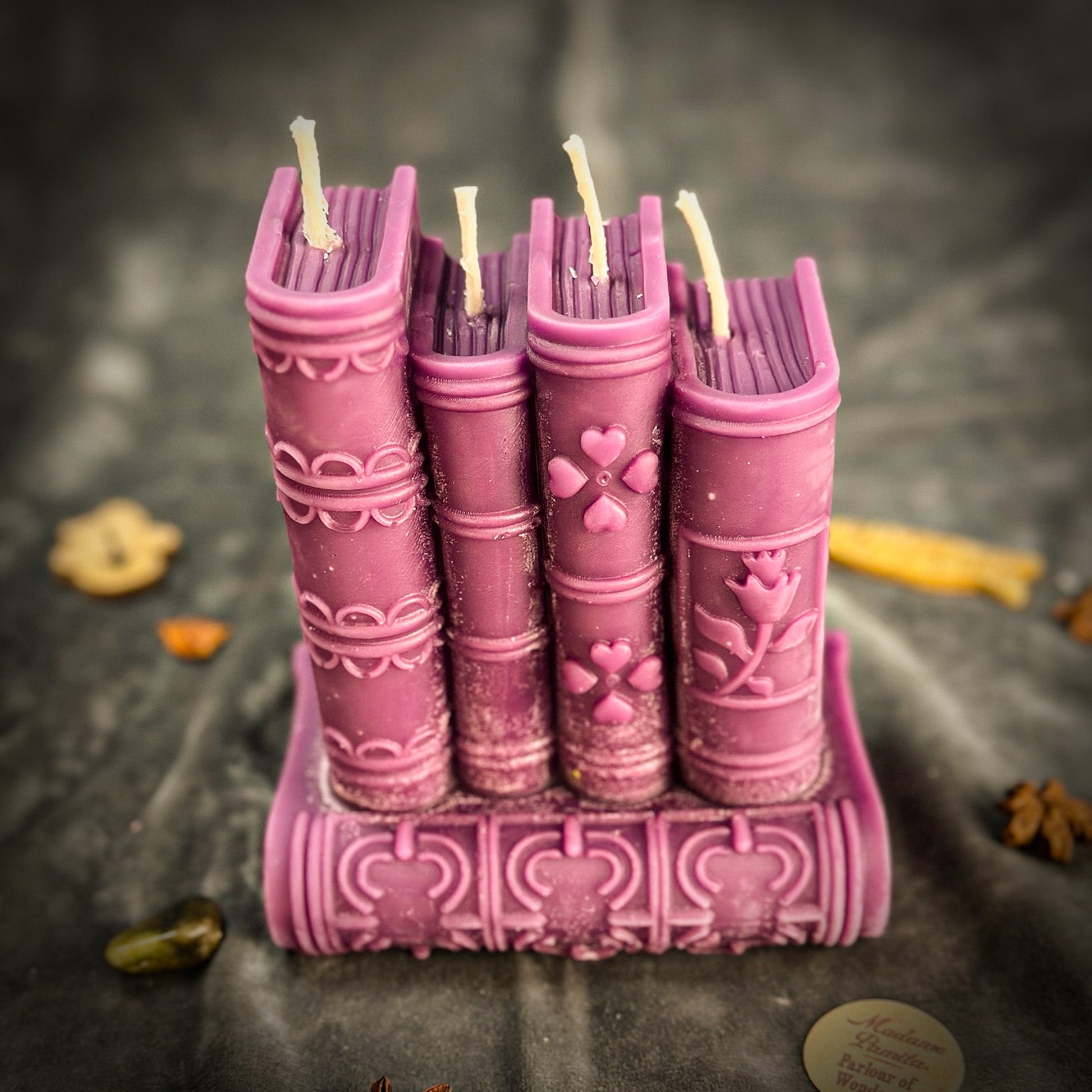 Study Candle Spell Kit - Focus & Creativity Beeswax – Purple (Mastery) Candle Spell Kit