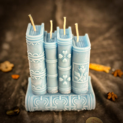 Study Candle Spell Kit - Focus & Creativity Beeswax – Blue (Communication) Candle Spell Kit