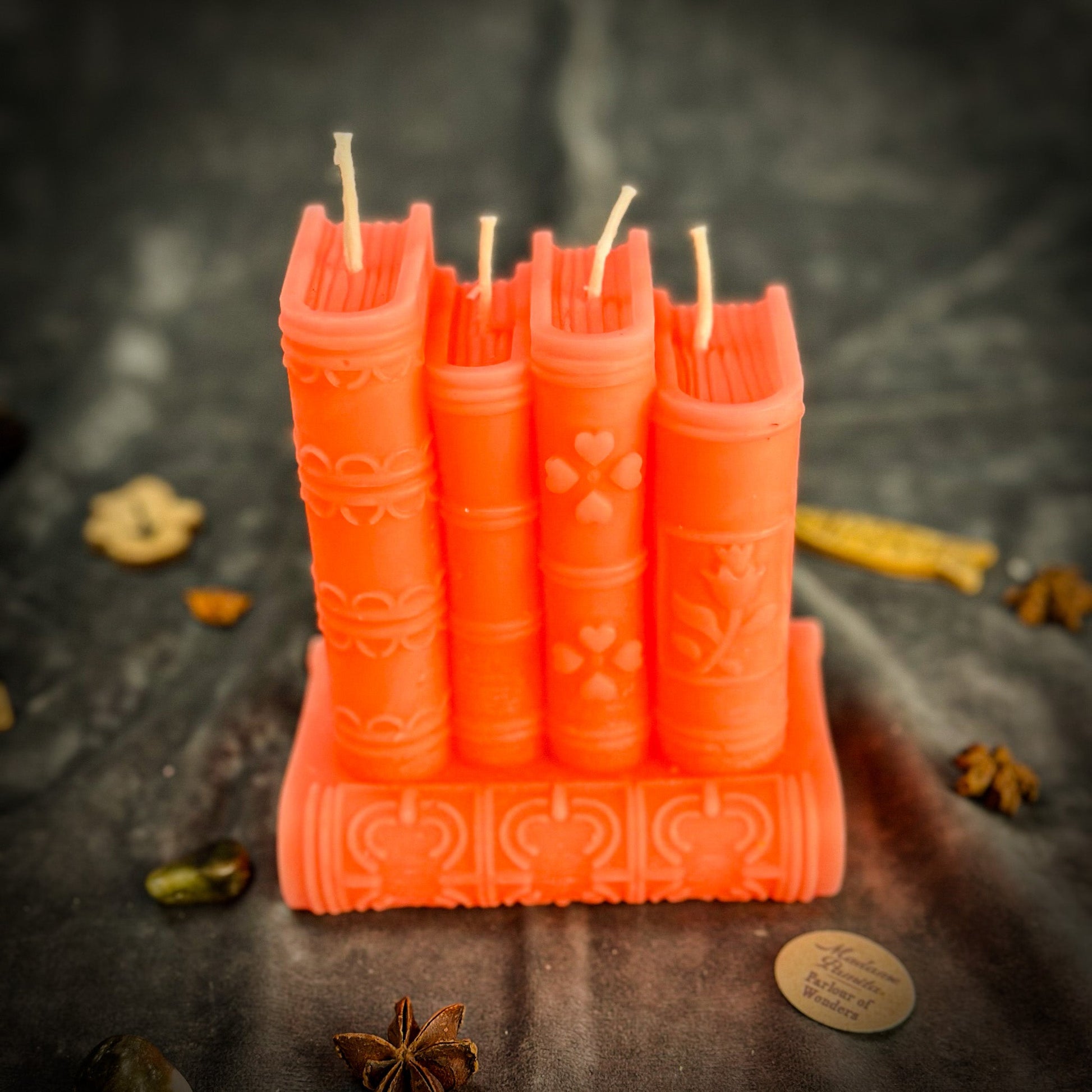 Study Candle Spell Kit - Focus & Creativity Beeswax – Pink (Inspiration) Candle Spell Kit