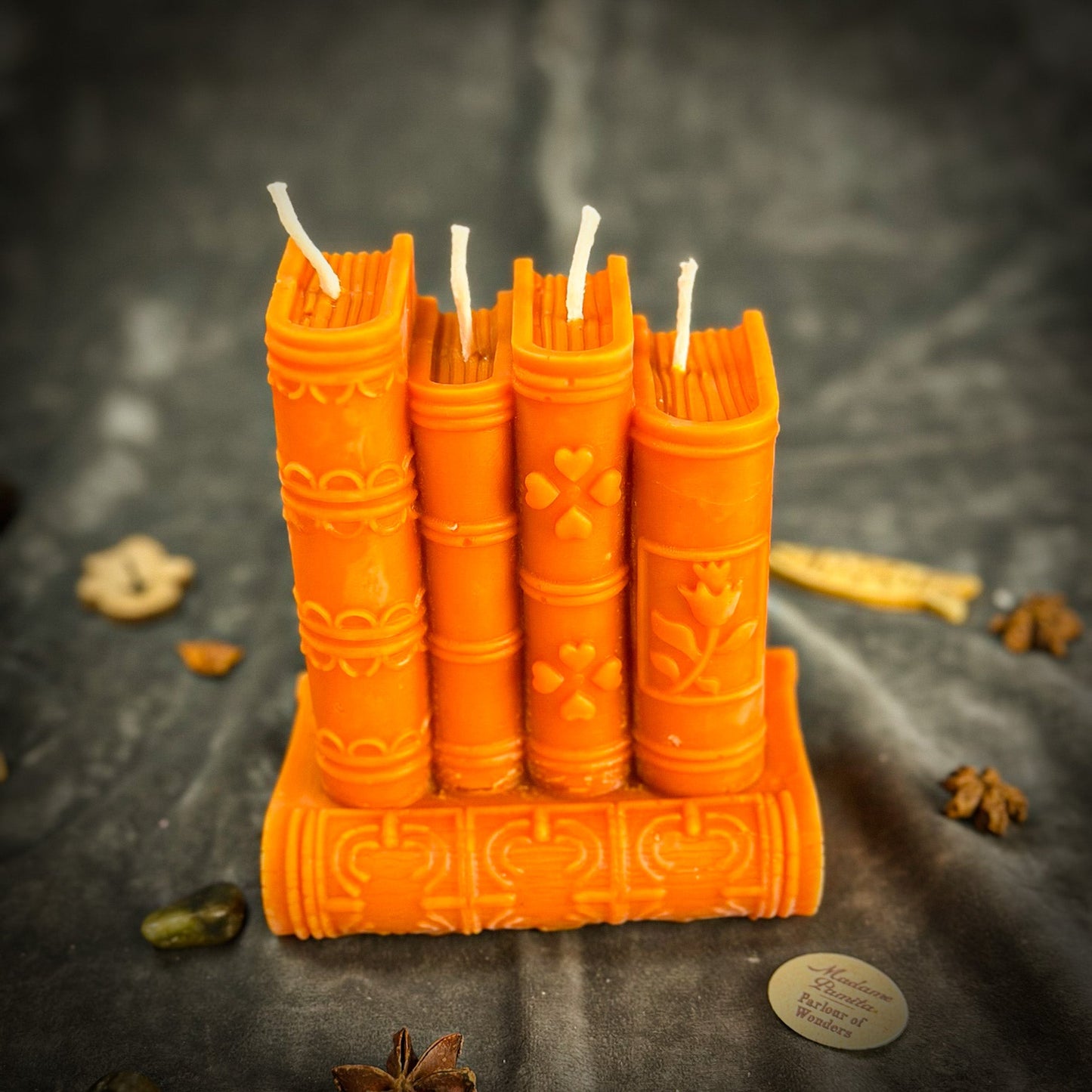 Study Candle Spell Kit - Focus & Creativity Beeswax – Orange (Breakthroughs) Candle Spell Kit