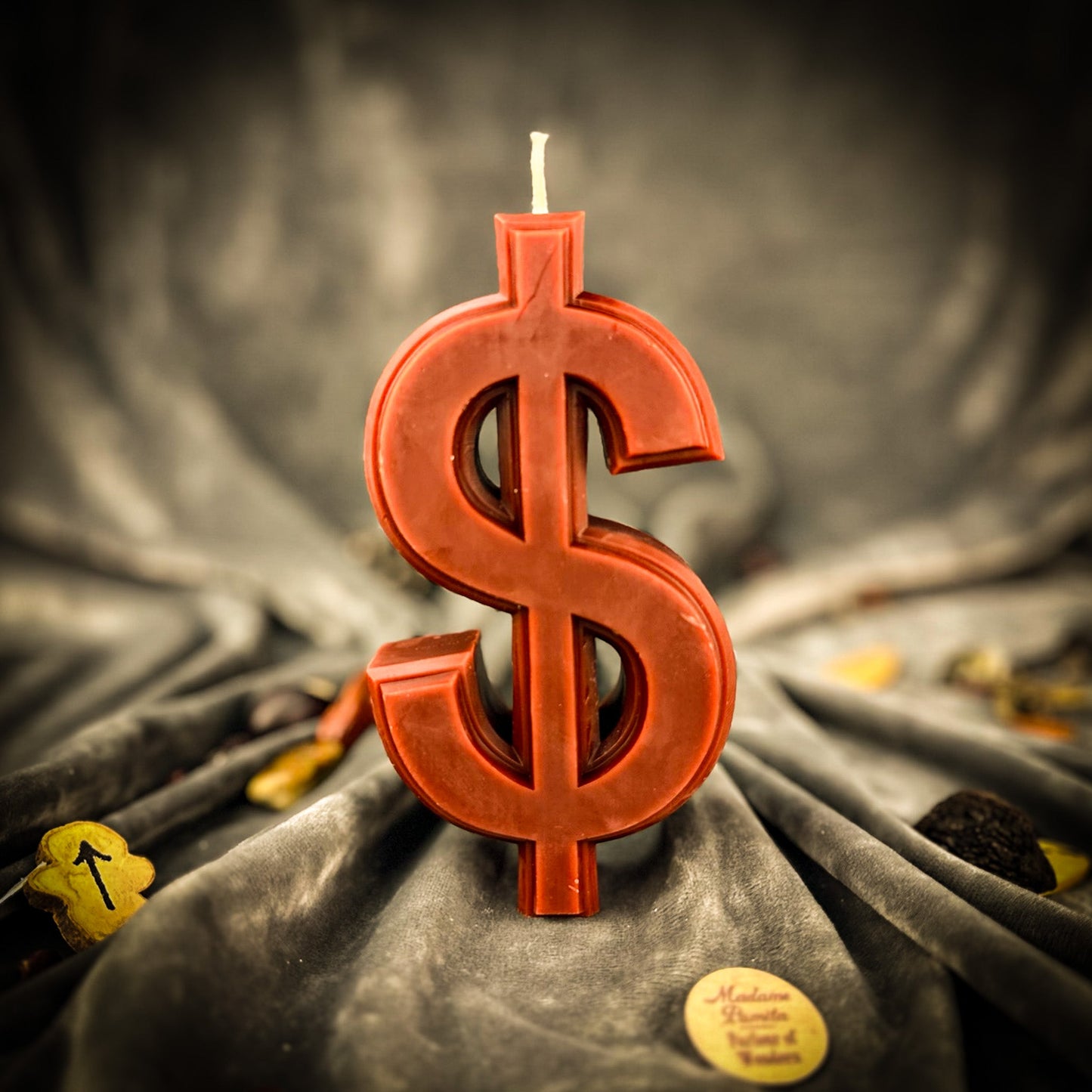 Money Candle Spell Kit - Wealth Manifestation Beeswax – Brown (Long Term Wealth) Candle Spell Kit