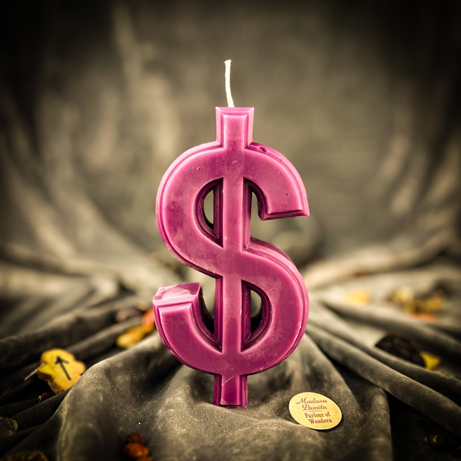 Money Candle Spell Kit - Wealth Manifestation Beeswax – Purple (Luxury Items) Candle Spell Kit