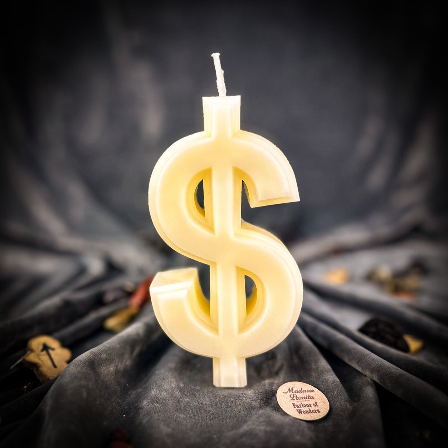 Money Candle Spell Kit - Wealth Manifestation Beeswax – White (Blessings of Wealth) Candle Spell Kit