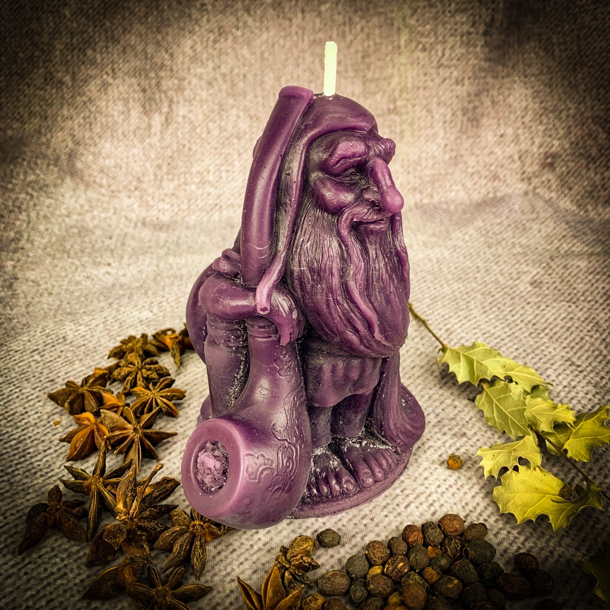 Domovyk House Blessing Candle Spell Kit – Purple (Power) Candle Spell Kit