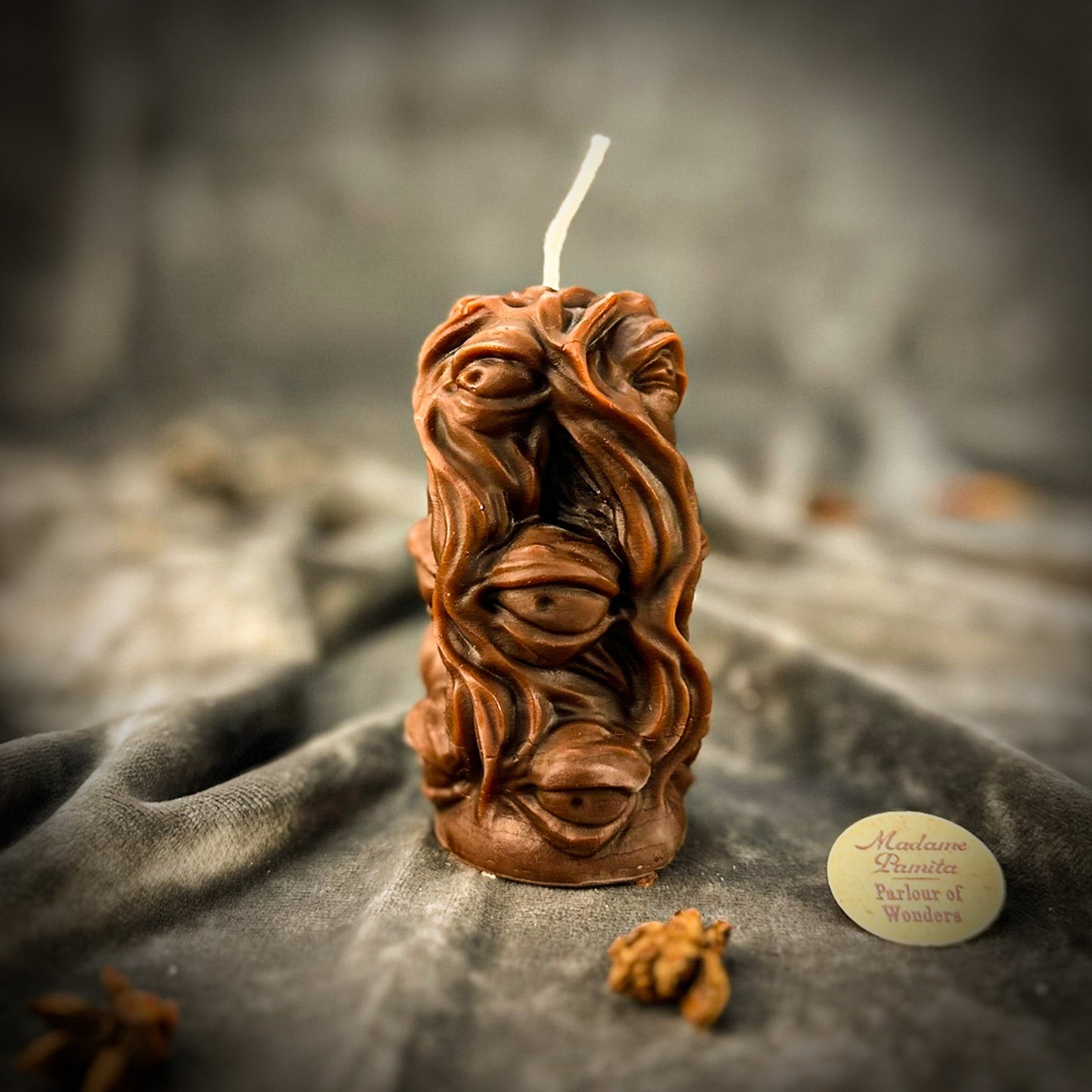 Evil Eye Protection Candle Spell Kit - Ward Off Negativity & Defend Your Energy – Brown (Grounding) Candle Spell Kit