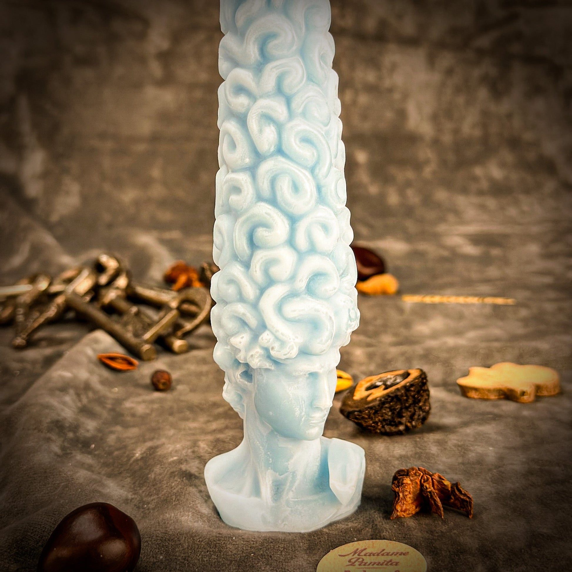 Spiritual Awakening Candle - Higher Consciousness Spell – Blue (Creativity) Candle Spell Kit