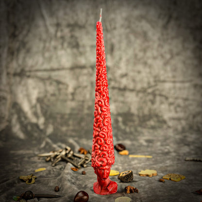 Spiritual Awakening Candle - Higher Consciousness Spell – Red (Passion) Candle Spell Kit