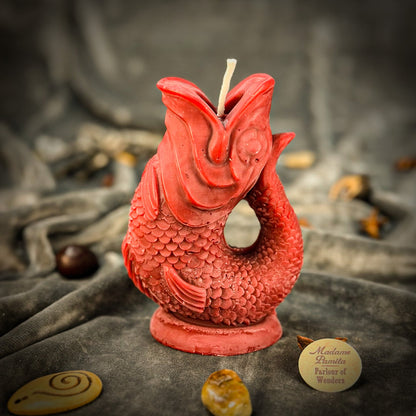 Fish Wishing Candle Spell Kit - Manifestation – Red (Romance) Candle Spell Kit