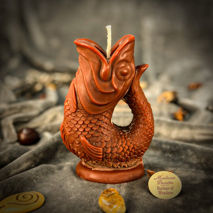 Fish Wishing Candle Spell Kit - Manifestation – Brown (Court Cases) Candle Spell Kit