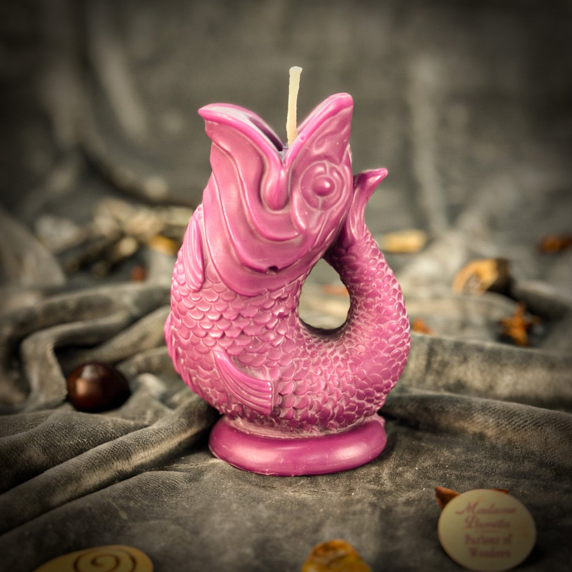Fish Wishing Candle Spell Kit - Manifestation – Purple (Empowerment) Candle Spell Kit