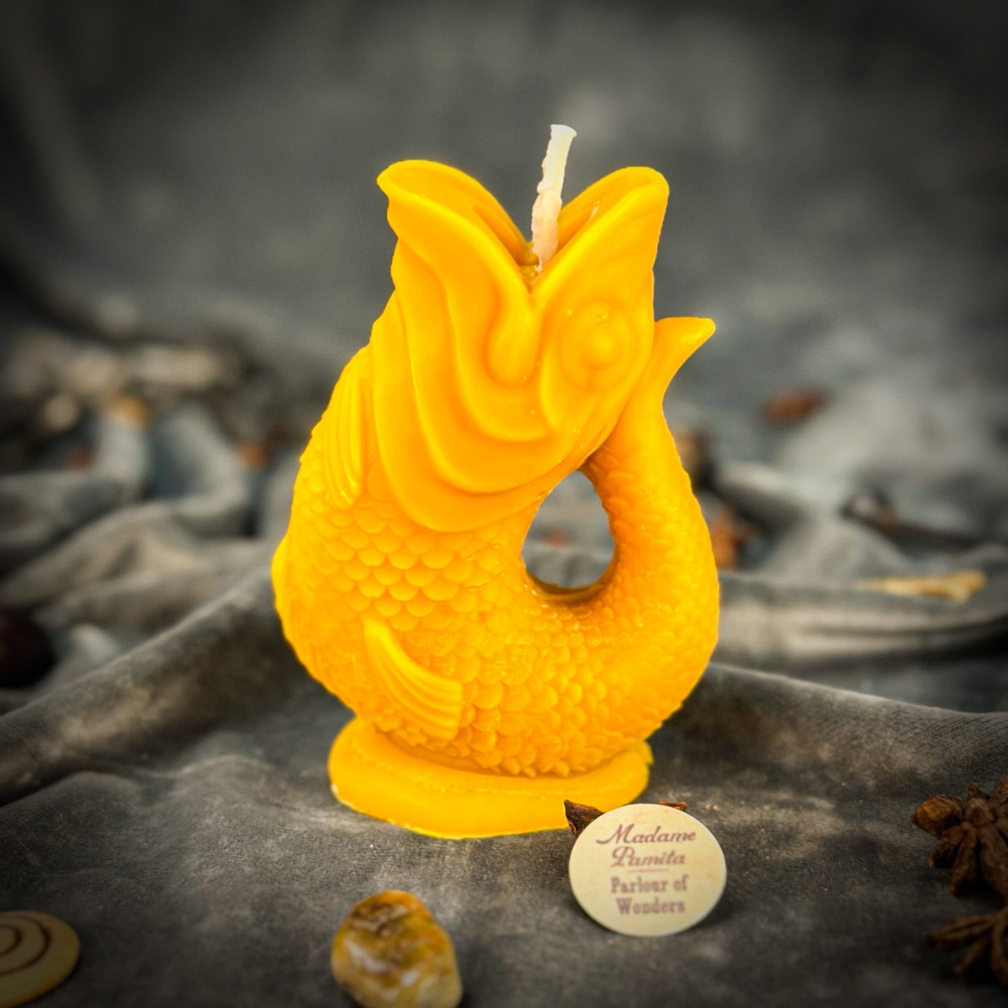 Fish Wishing Candle Spell Kit - Manifestation – Yellow (Success) Candle Spell Kit