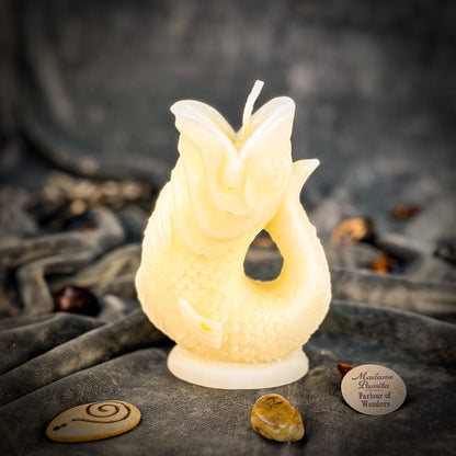 Fish Wishing Candle Spell Kit - Manifestation – White (Blessings) Candle Spell Kit