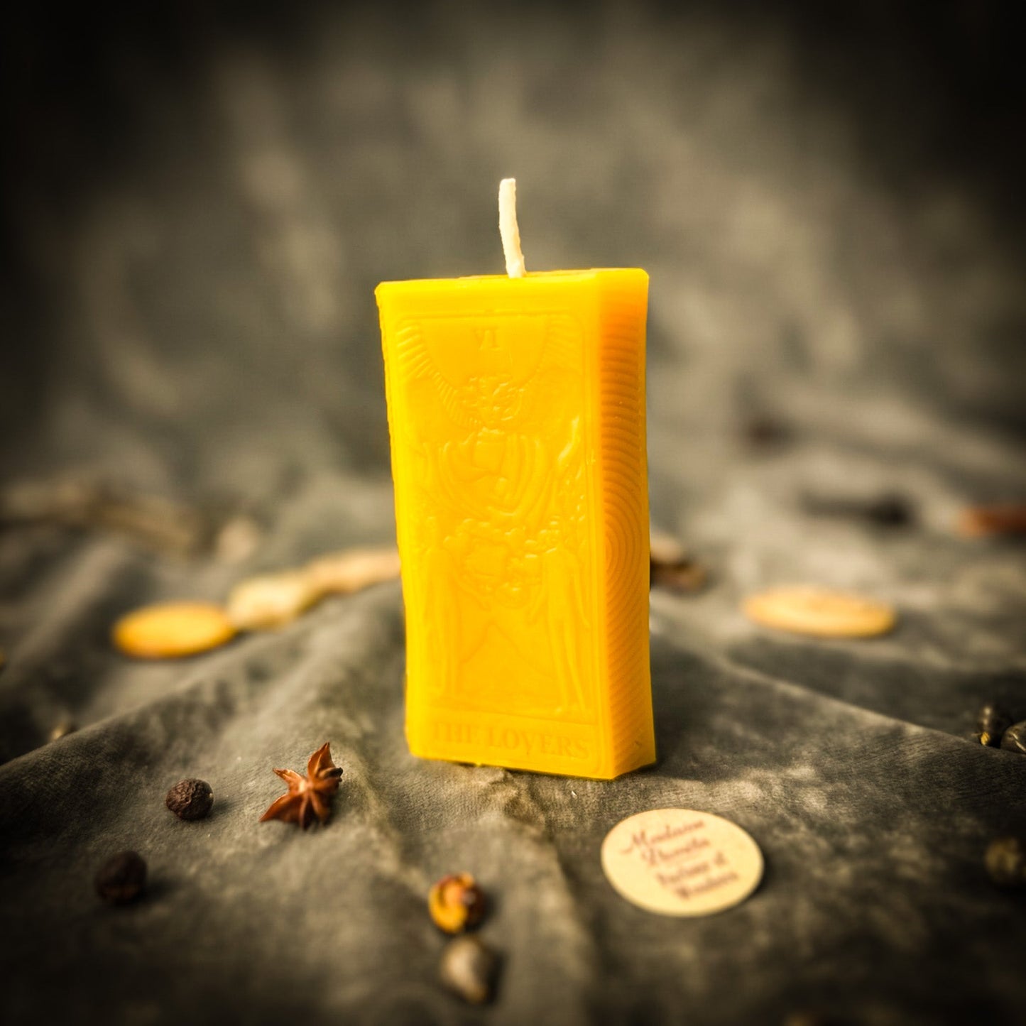 Love Candle Spell Kit - The Lovers Tarot Romance – Yellow (Success) Candle Spell Kit