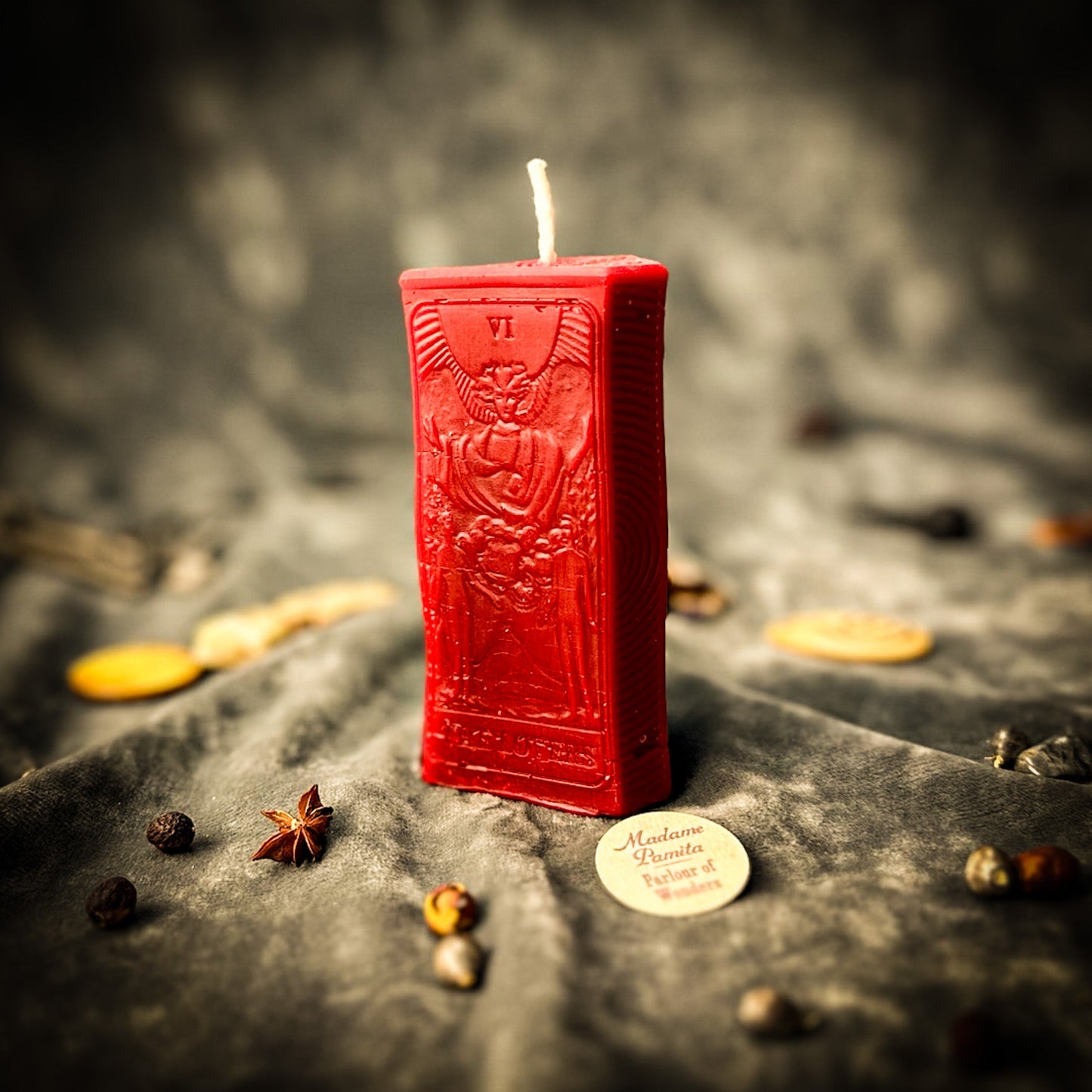 Love Candle Spell Kit - The Lovers Tarot Romance – Red (Romance) Candle Spell Kit