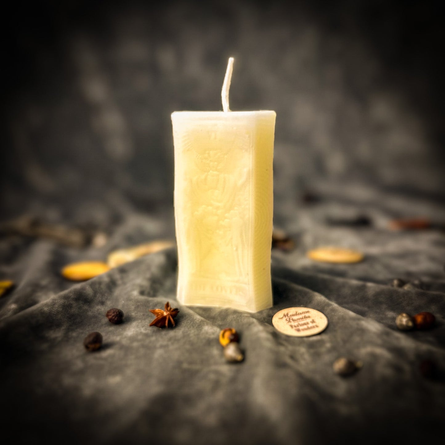 Love Candle Spell Kit - The Lovers Tarot Romance – White (Blessings) Candle Spell Kit