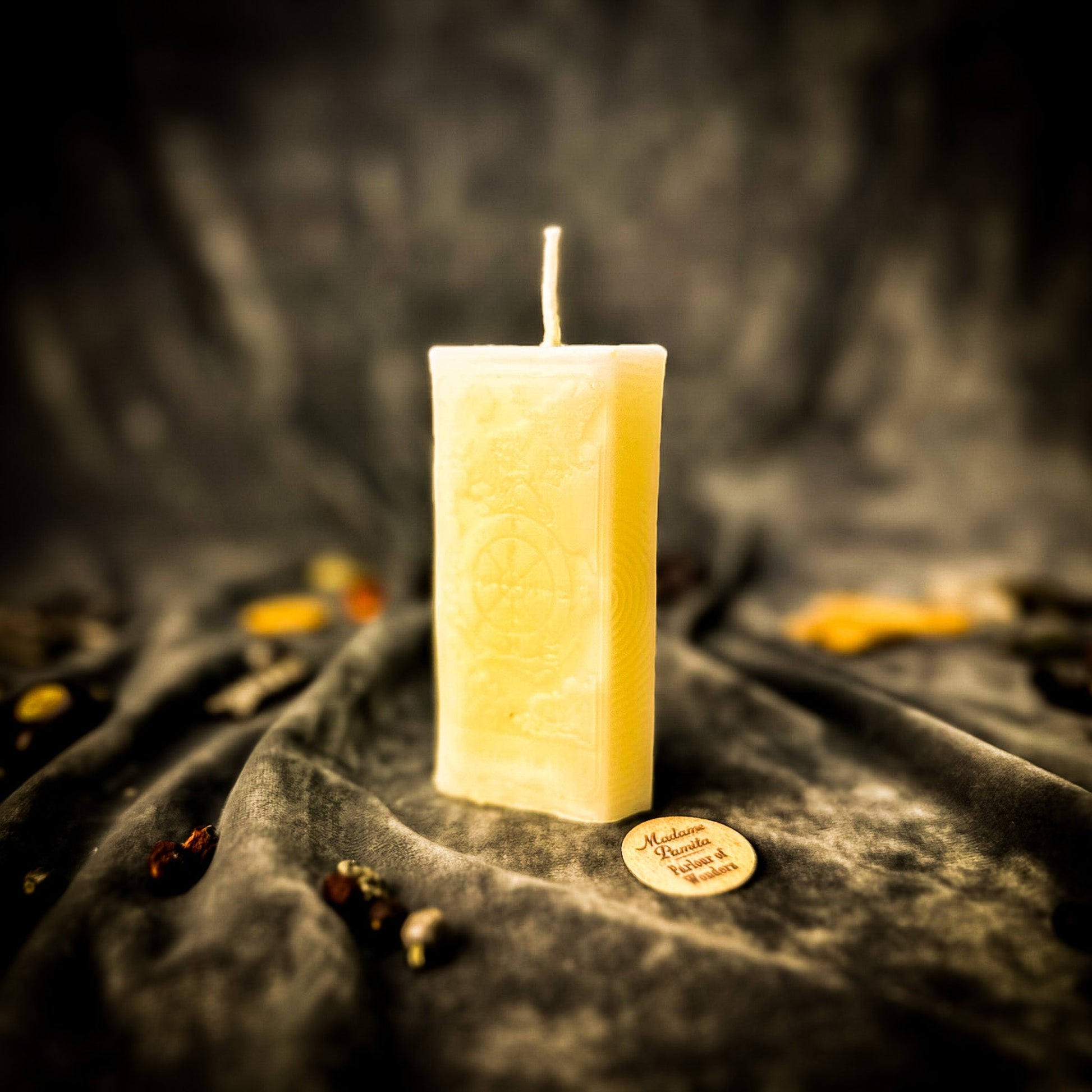 Wheel of Fortune Candle Spell Kit - Luck & Tarot – White (Blessings) Candle Spell Kit