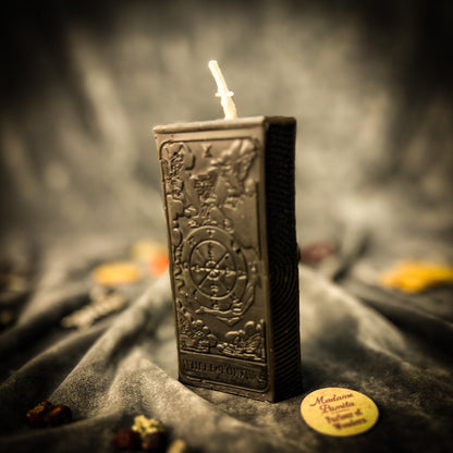 Wheel of Fortune Candle Spell Kit - Luck & Tarot – Black (Protection) Candle Spell Kit
