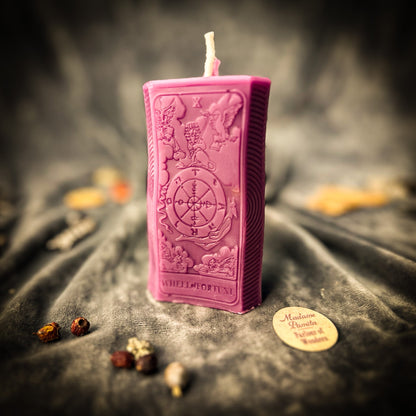 Wheel of Fortune Candle Spell Kit - Luck & Tarot – Purple (Empowerment) Candle Spell Kit