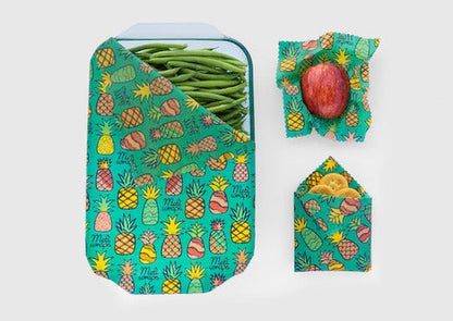 Beeswax Food Wrap - Pineapple Print