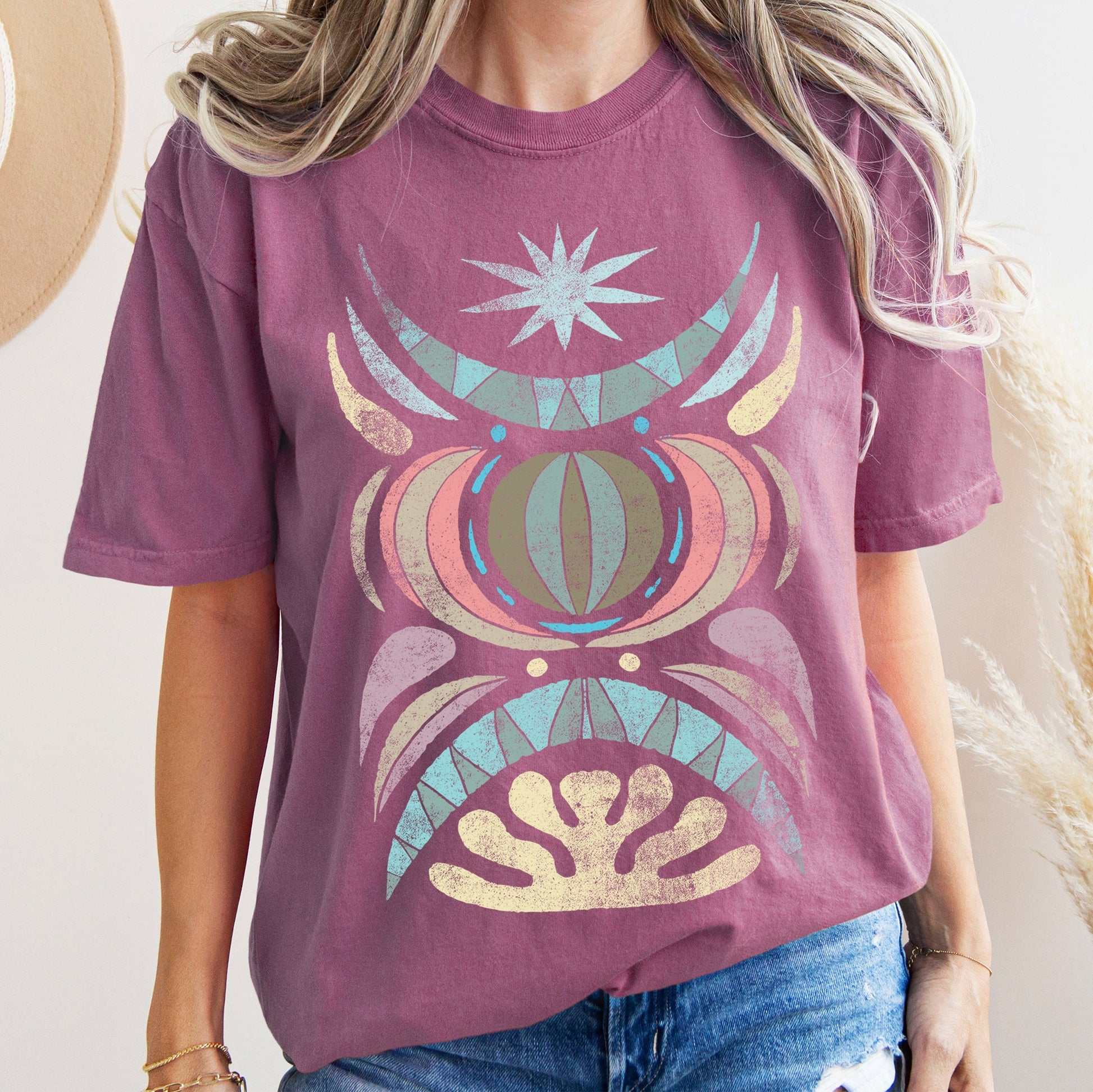 Boho Celestial Star - Comfort Colors Tshirt – T-Shirt
