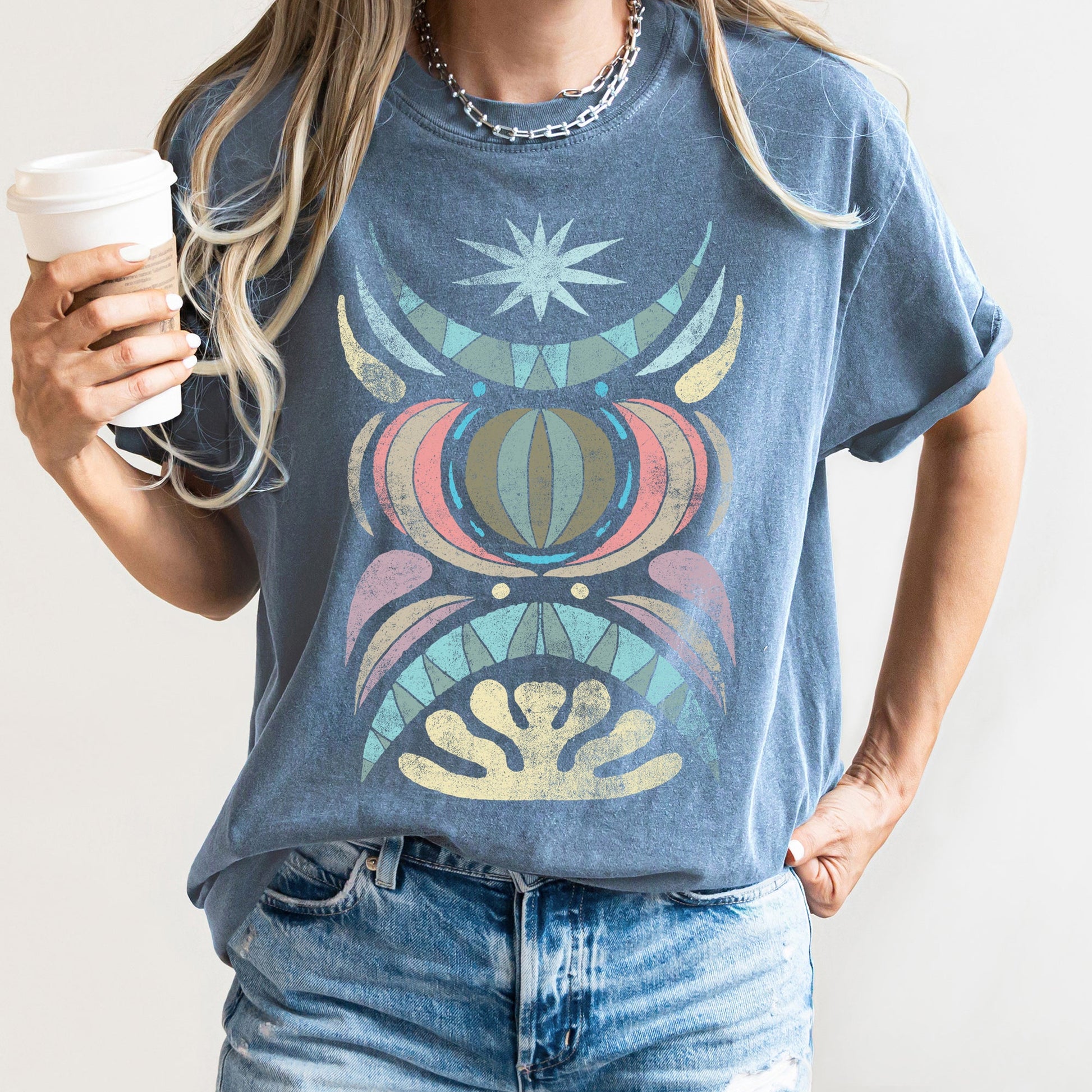 Boho Celestial Star - Comfort Colors Tshirt – T-Shirt