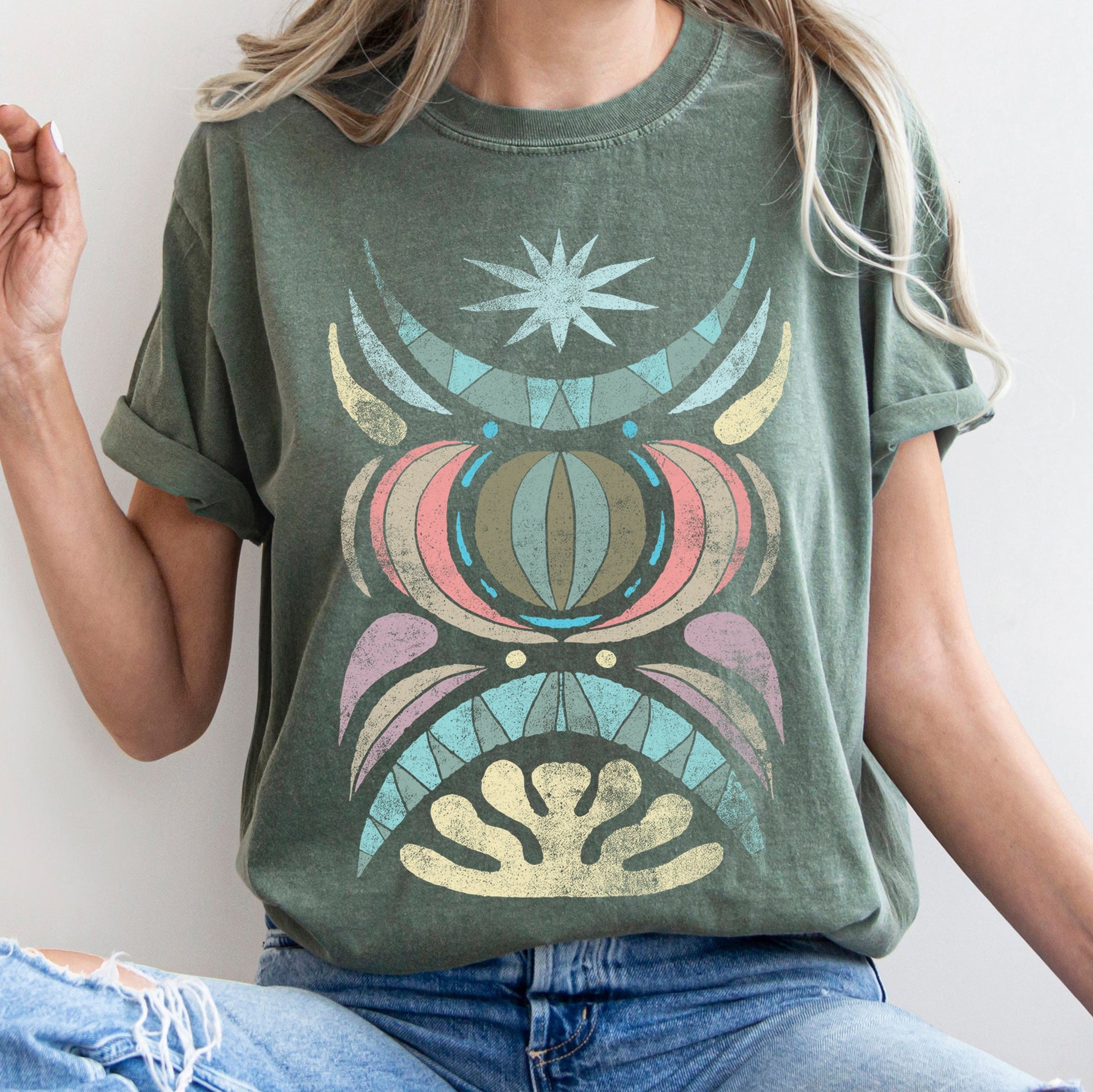 Boho Celestial Star - Comfort Colors Tshirt – T-Shirt