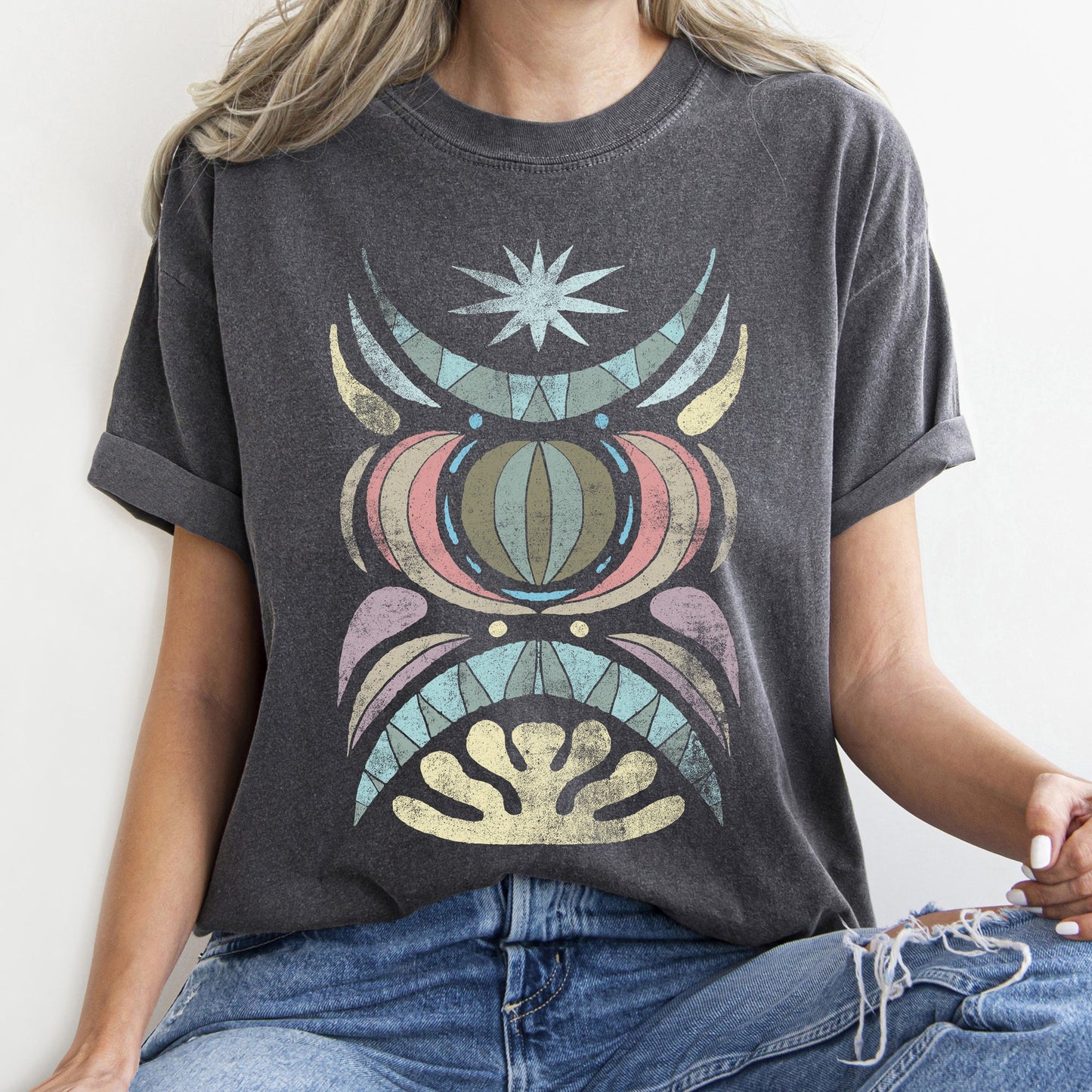 Boho Celestial Star - Comfort Colors Tshirt – T-Shirt