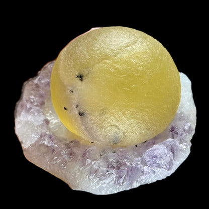 Botryoidal Fluorite on Amethyst | SELF STANDING | High Quality Mineral | Indian Minerals | Superb Minerals | Collectors Piece – Fluorite