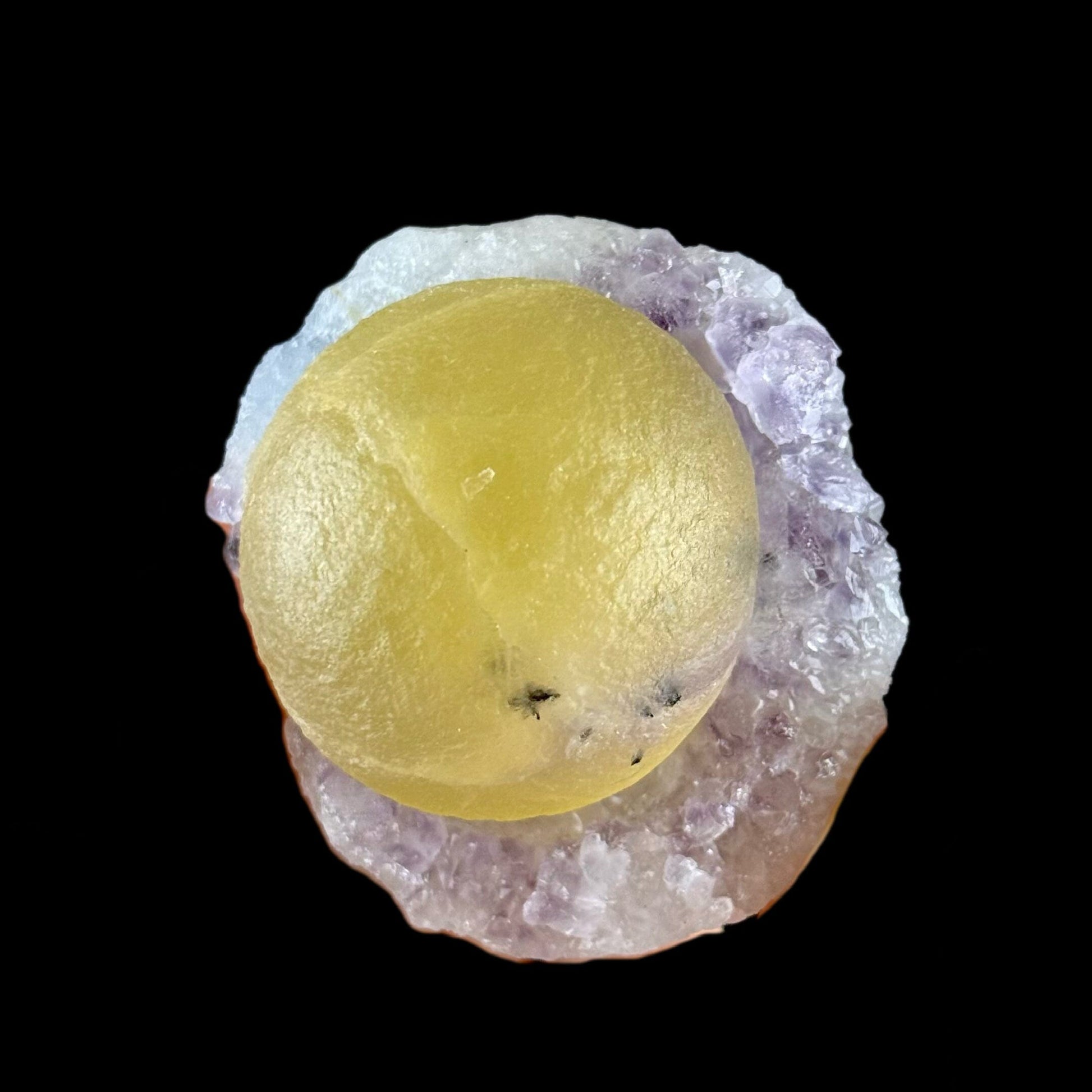 Botryoidal Fluorite on Amethyst | SELF STANDING | High Quality Mineral | Indian Minerals | Superb Minerals | Collectors Piece – Fluorite