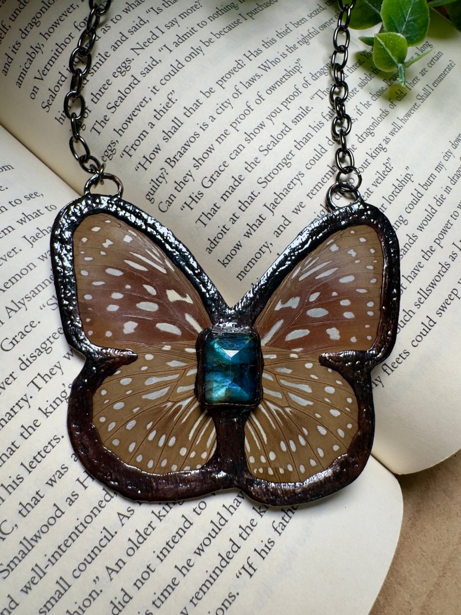 Butterfly and and Labradorite Necklace – Necklace