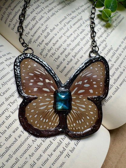 Butterfly and and Labradorite Necklace – Necklace
