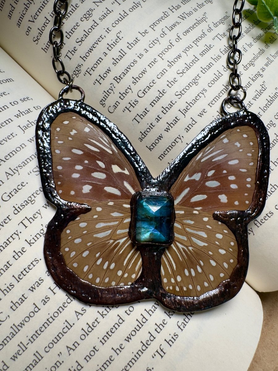 Butterfly and and Labradorite Necklace – Necklace