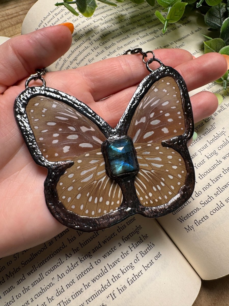 Butterfly and and Labradorite Necklace – Necklace