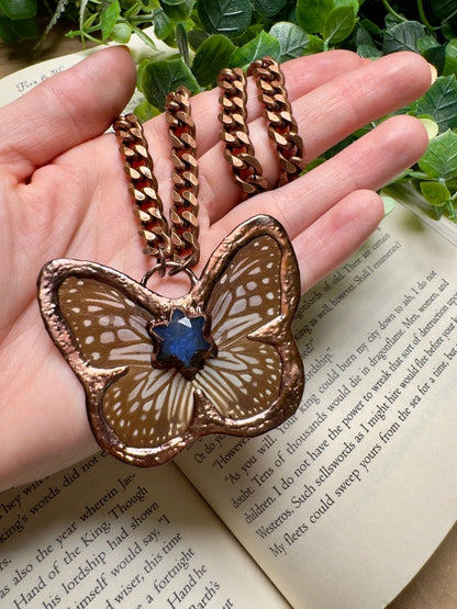 Butterfly and Labradorite Necklace – Necklace