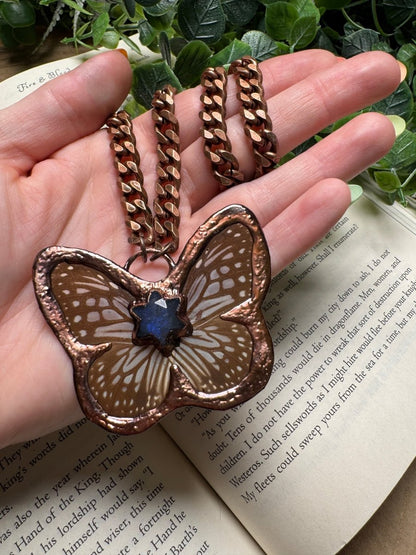 Butterfly and Labradorite Necklace – Necklace