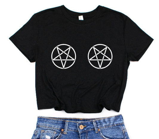 Pentacle Set Cropped T-Shirt