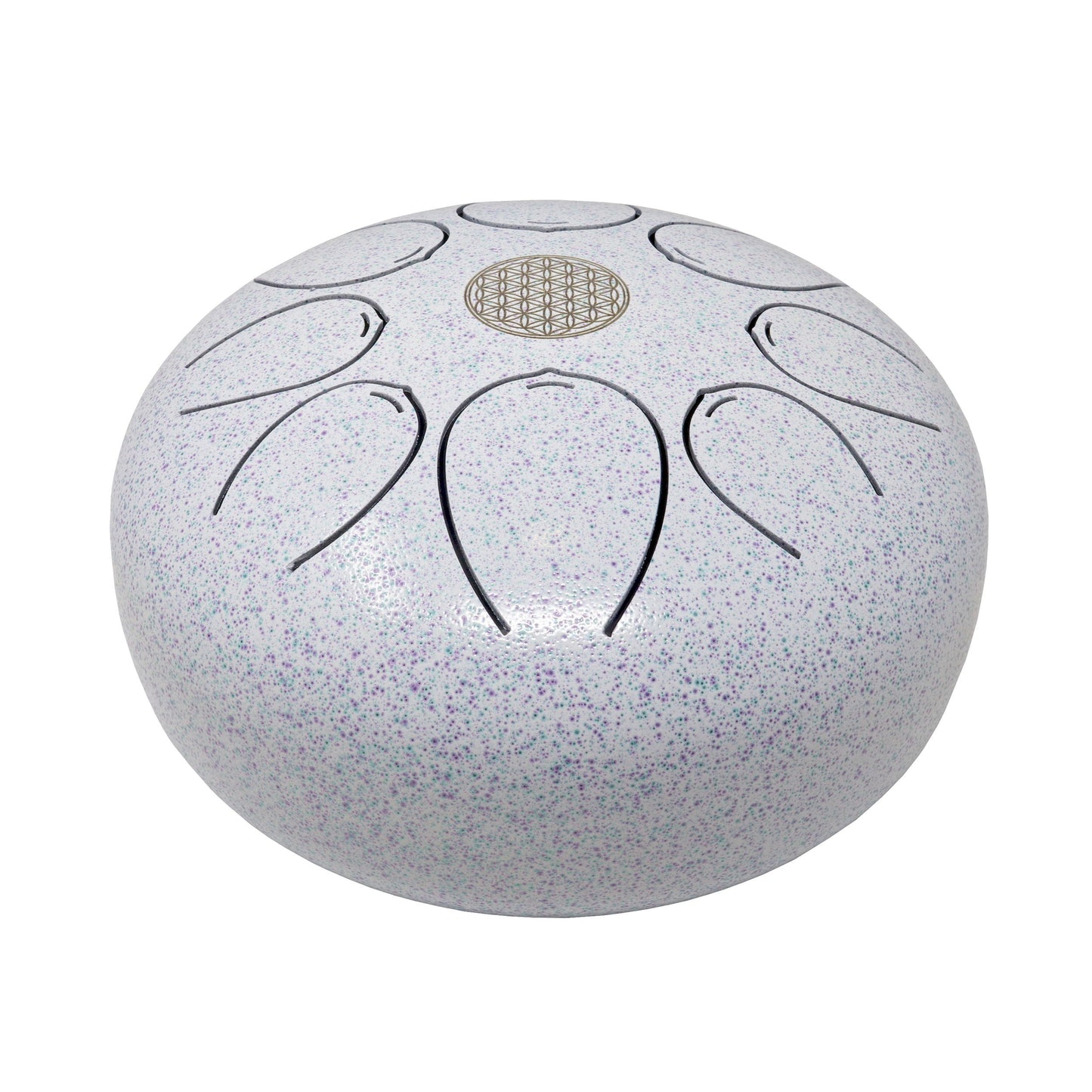 20cm Pentatonic Steel Singing Drum - Metal White –