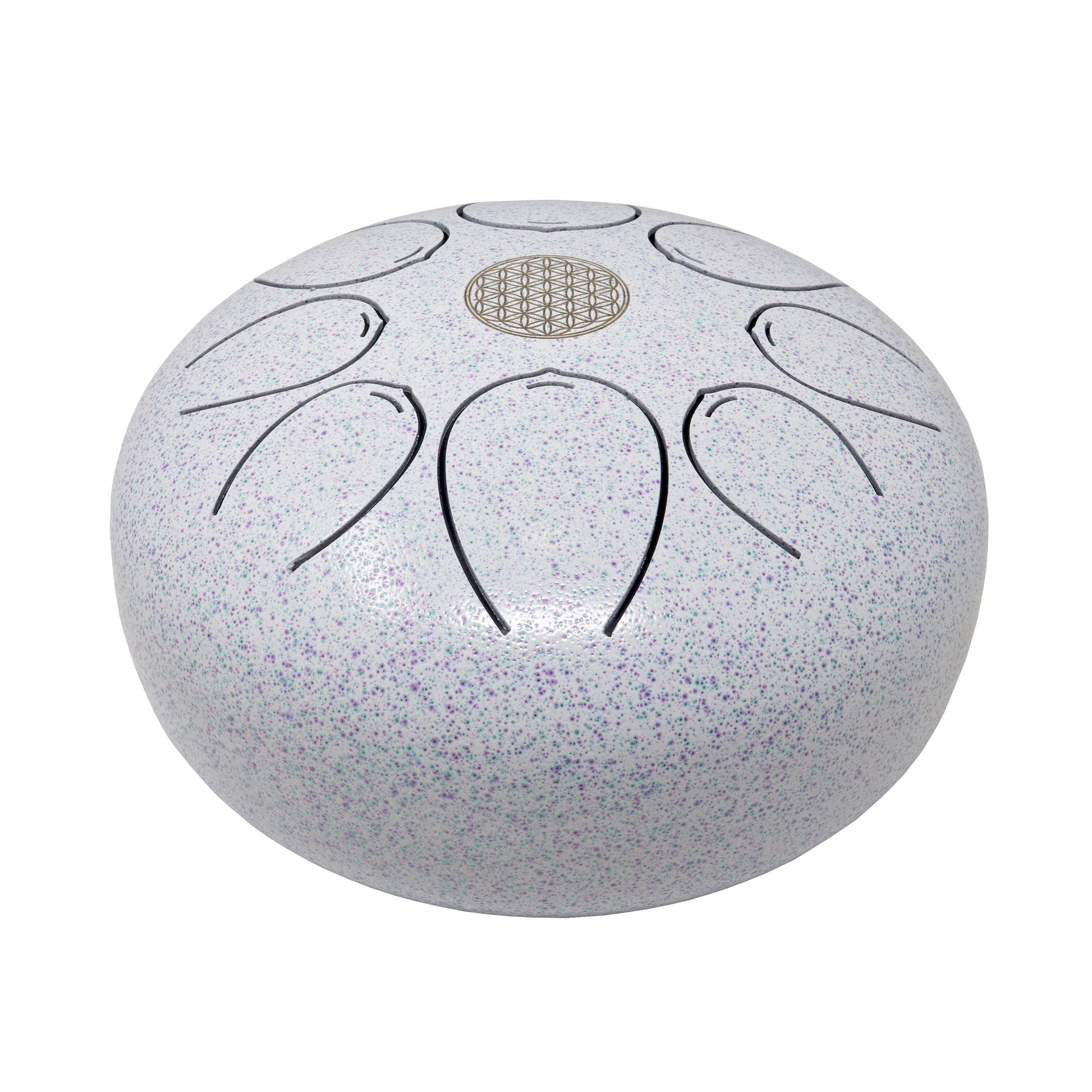 20cm Pentatonic Steel Singing Drum - Metal White –